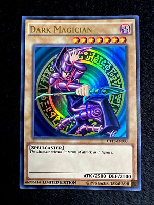 🔥 YUGIOH • DARK MAGICIAN • ULTRA RARE • LIMITED EDITION • CT13-EN003 • VLP 🔥-image