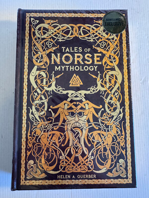 NEW SEALED Tales of Norse Mythology Helen A Guerber 2017 Hardcover Leather Bound-image