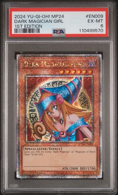 2024 YU-GI-OH! MP24-25TH ANV TIN: DUELING MIRRORS DARK MAGICIAN GIRL PSA 6-image