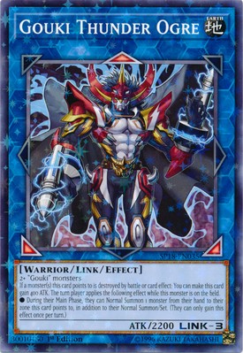 1 x Gouki Thunder Ogre - SP18-EN035 - Starfoil Rare - 1st Edition Near Mint, Eng-image