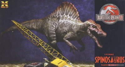 X-PLUS MODELS 1:35 SCALE Jurassic Park III Spinosaurus KIT No. 021227~NEW in BOX-image