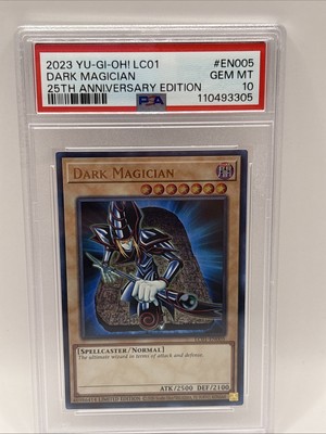 Yu-Gi-Oh! Dark Magician LC01-EN005 Limited Edition PSA 10 Graded Ultra Rare-image