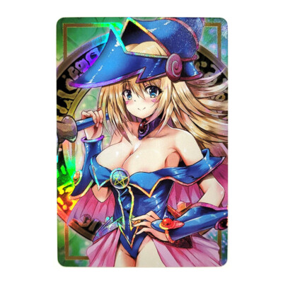 Doujin Art Waifu Anime Holo Foil ACG Card 1066 - Yu Gi Oh Dark Magician Girl-image