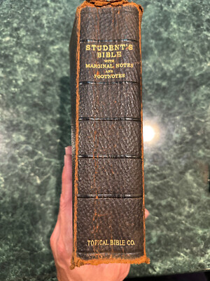 Antique Student's Bible Published 1907-image