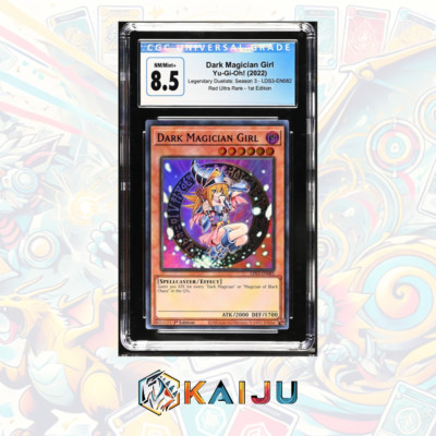 Yu-Gi-Oh! Dark Magician Girl 2022 3 LDS3-EN082 Ultra Rare 1st Ed. CGC 8.5-image