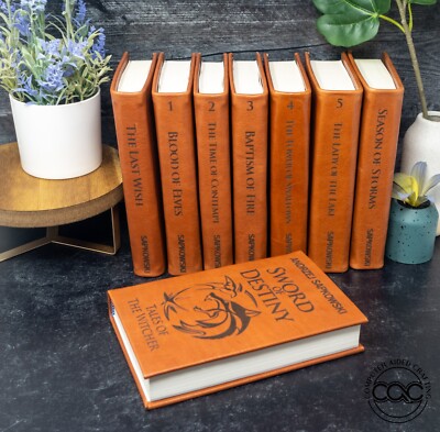 The Witcher Complete 8 Book Leather Bound Collection-image