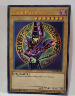 YUGIOH DARK MAGICIAN YGLD-ENC09  ULTRA LIGHT PLAYED  LIGHT PLAYED -image