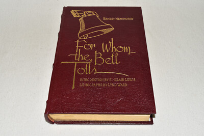 Easton Press FOR WHOM THE BELL TOLLS Ernest Hemingway 1ST 1968 LEATHER FINE RARE-image