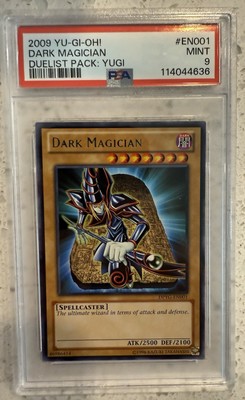 2009 PSA 9 MINT DARK MAGICIAN DPYG-EN001 DUELIST PACK YUGI-image
