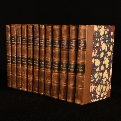 1816-19 12vol Tales of My Landlord Jedediah Cleishbotham Walter Scott Half Ca...-image