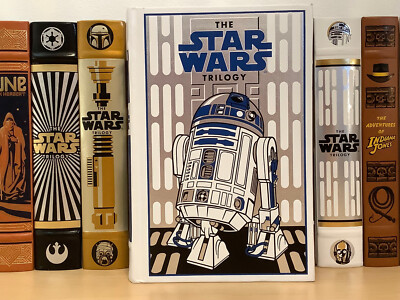The Star Wars Trilogy - 3 books in 1 - leather - White R2D2 cover-image