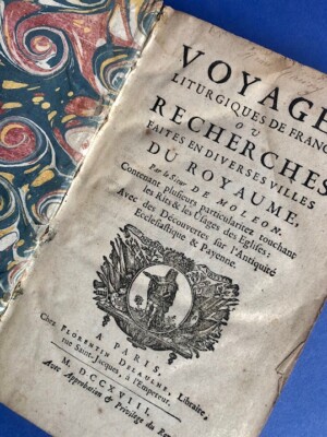 1718 VOYAGES LITURGIQUES DE FRANCE by Jean-Baptiste Le Brun des Marettes Leather-image